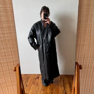 Vintage 80's JACQUELINE FERRAR Long Leather Jacket